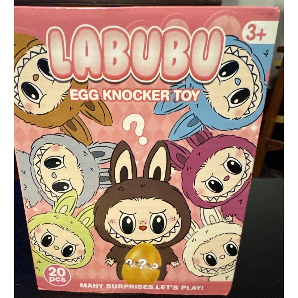 Labubu Egg Knocker Rabbit Action Figure Collection 20 pcs‎ Surprise Gift Eggs